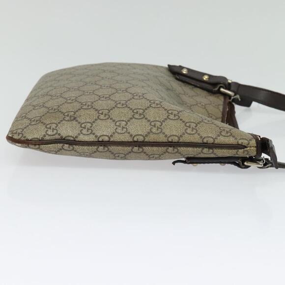 GUCCI GG Supreme Shoulder Bag Pvc Outlet Beige Silver - Picture 5 of 16